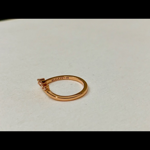 Pandora rose gold Tiara Wishbone ring 188282CZ - Picture 4 of 8